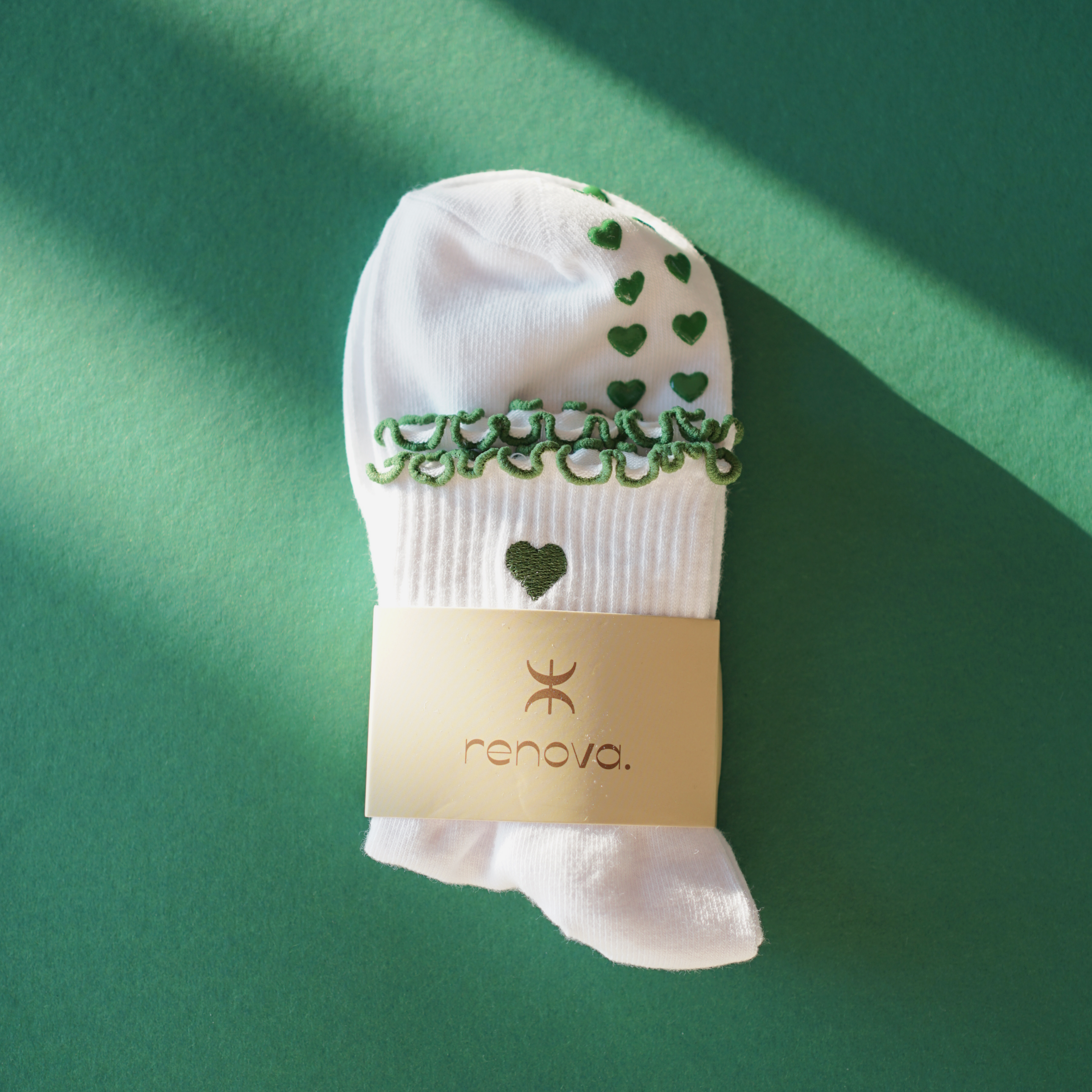 Grip Socks "Green Heart"