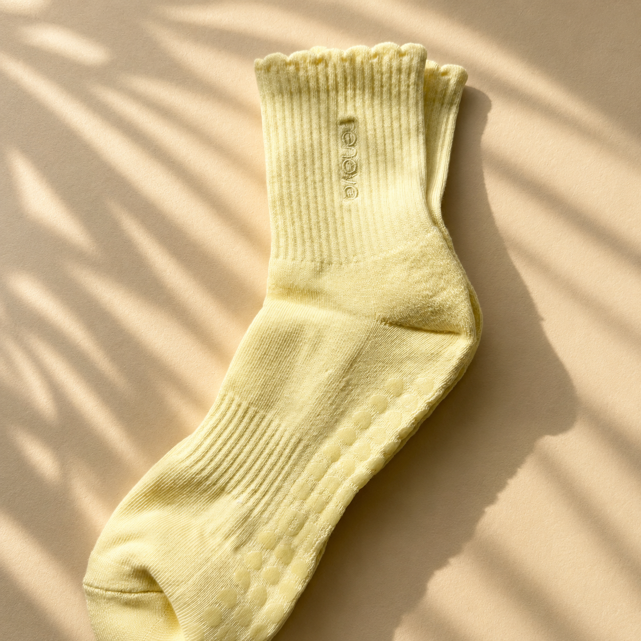 Grip Socks – "Butter Yellow"