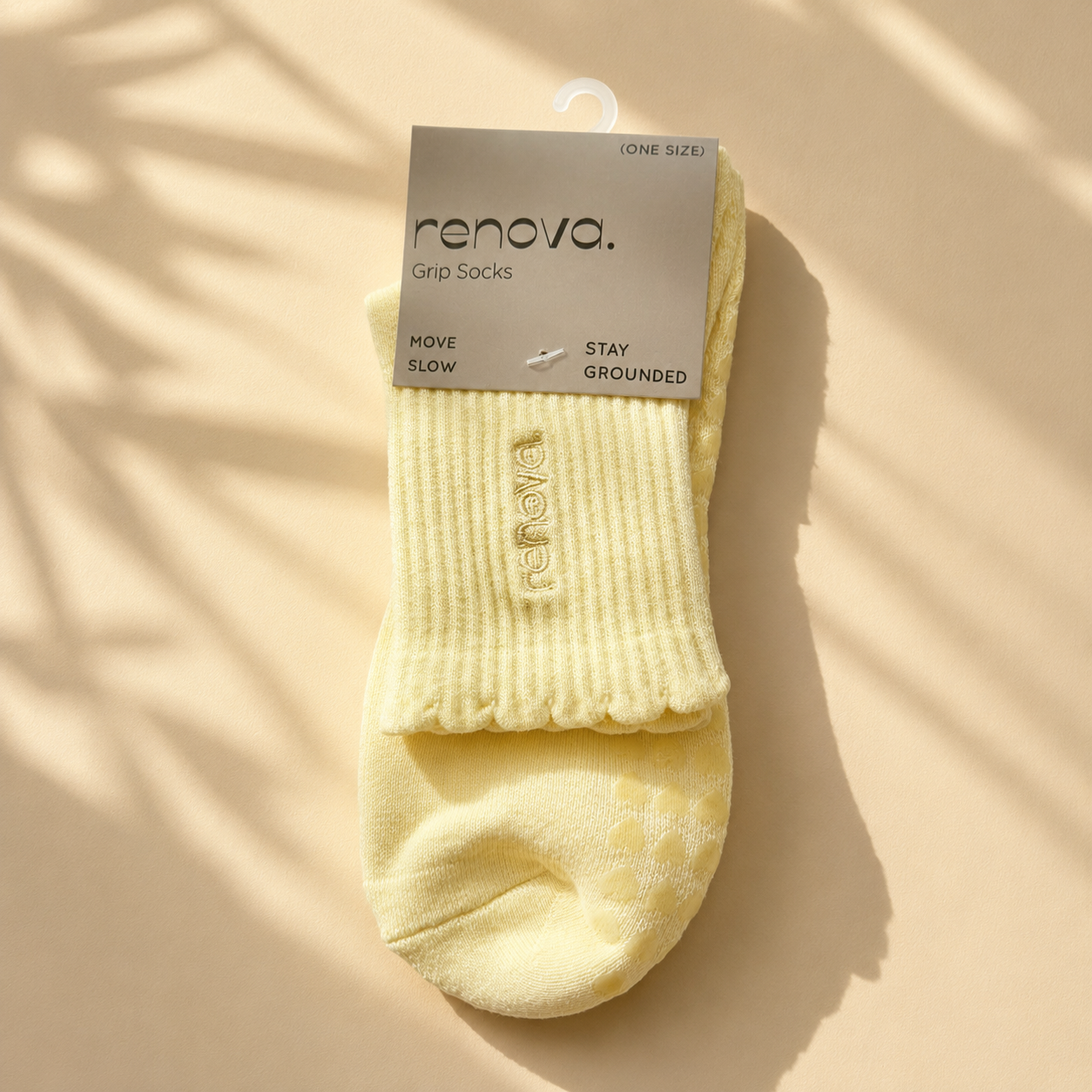 Grip Socks – "Butter Yellow"